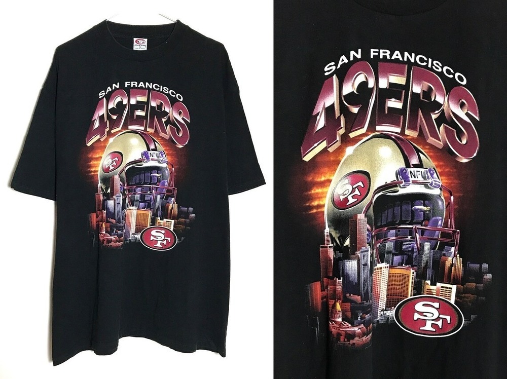San Francisco 49ers T-shirt USA NFL American Football Black Tshirt